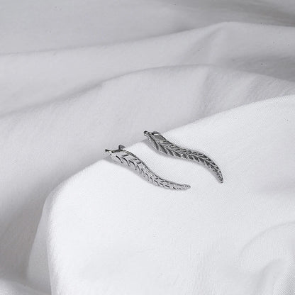 1 Pair Ear Cuff Leaf Stud Earrings