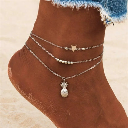 Ankle Chain Pineapple Pendant Anklet