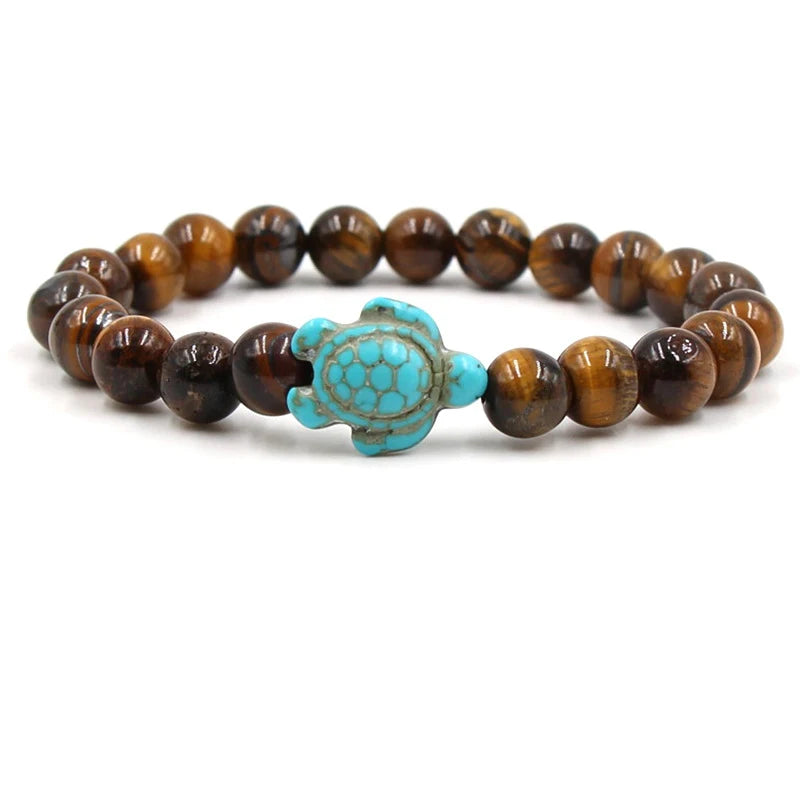 14 Colors Natural Stone Sea Turtle Beads Friendship Bracelets