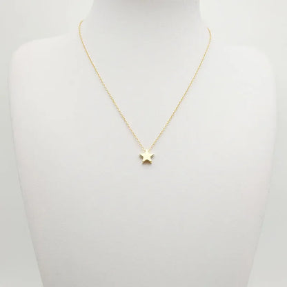Gold/Silver Color Chain Star Heart Choker Necklace