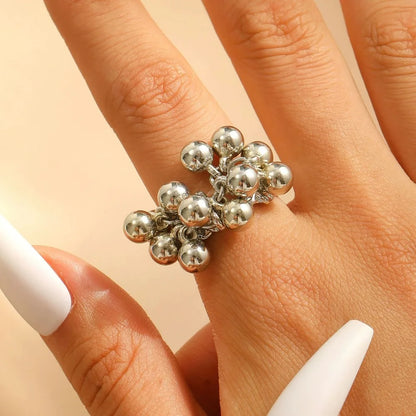 Simple Small Ball Ring for Women Men