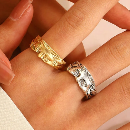 Creative Half Mystical Masked Face Open Ring