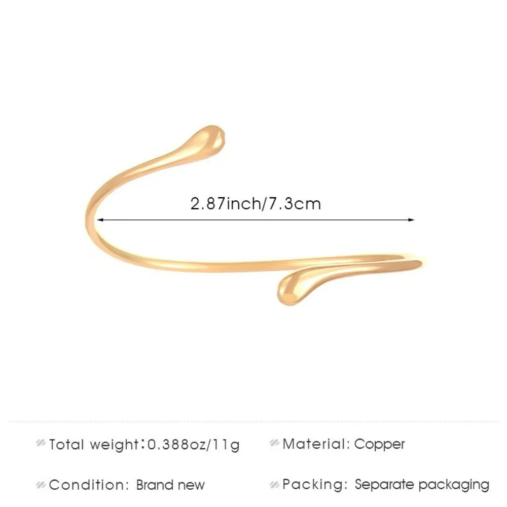 Vintage Simple Upper Arm Geometric Water Drop Shape Bracelet