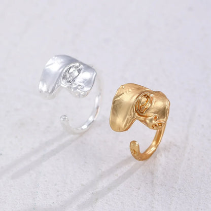 Creative Half Mystical Masked Face Open Ring