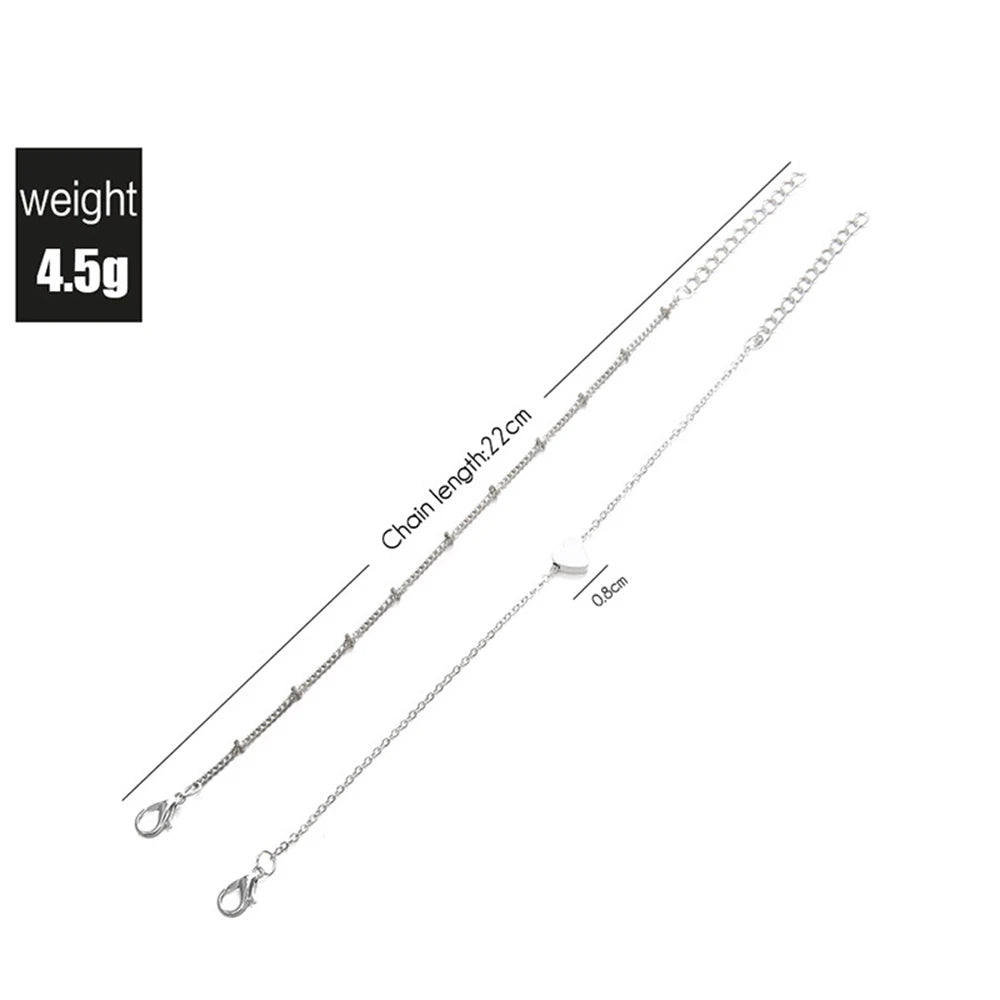 2Pcs Elegant Charm Bracelets Set