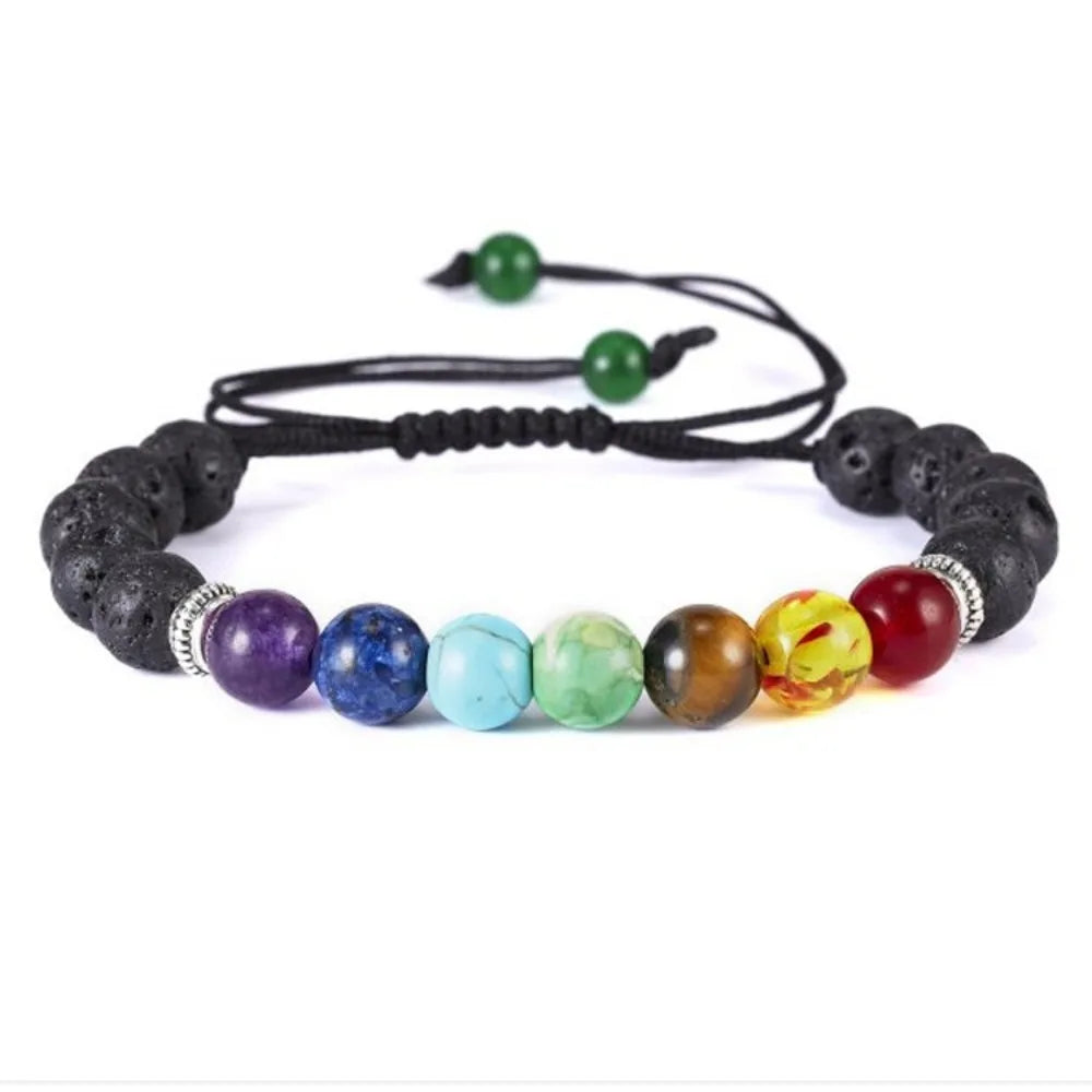 Classic 7 Chakra Natural Stone Beads Bracelet