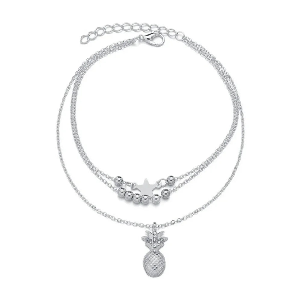 Ankle Chain Pineapple Pendant Anklet