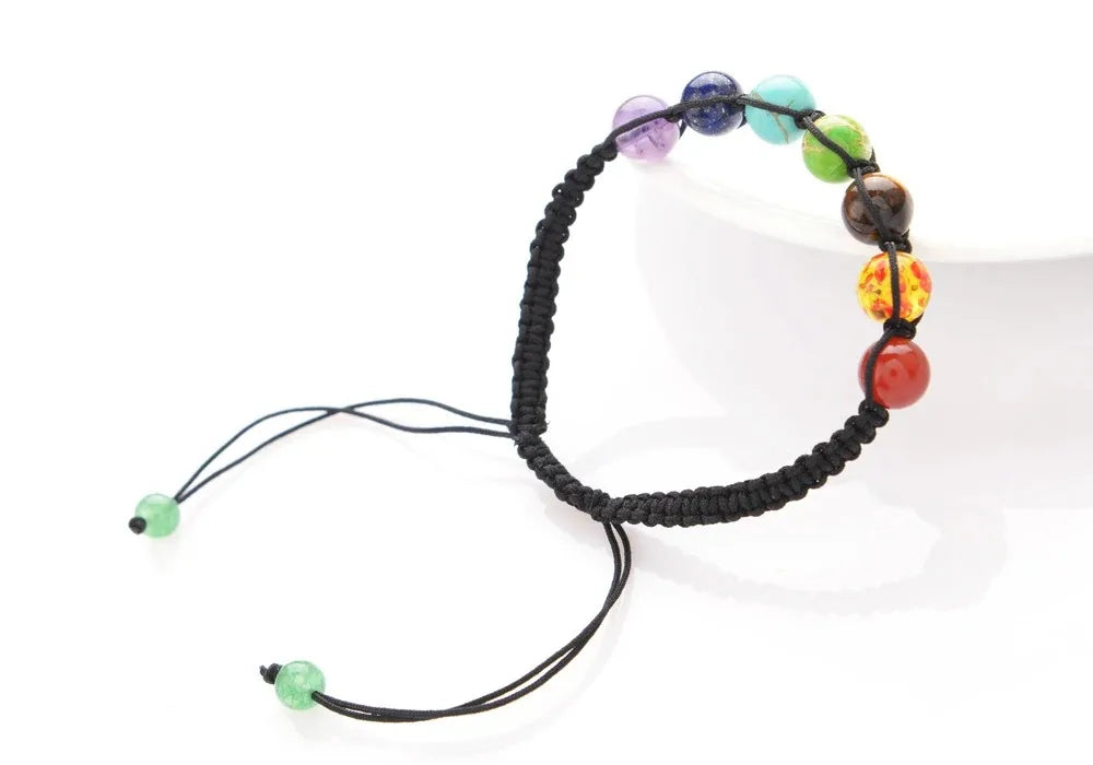 Classic 7 Chakra Natural Stone Beads Bracelet