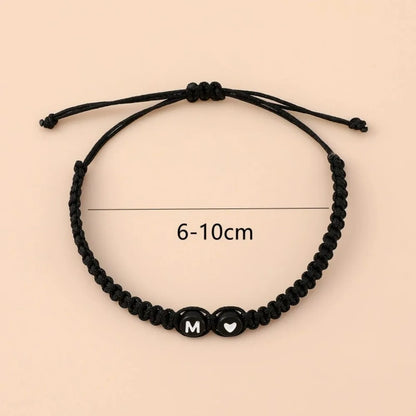 Handmade Adjustable A-Z Name Braided Bracelets