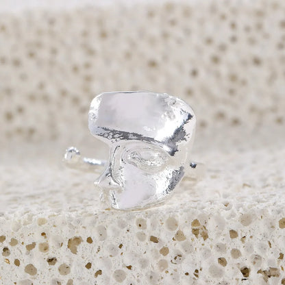 Creative Half Mystical Masked Face Open Ring