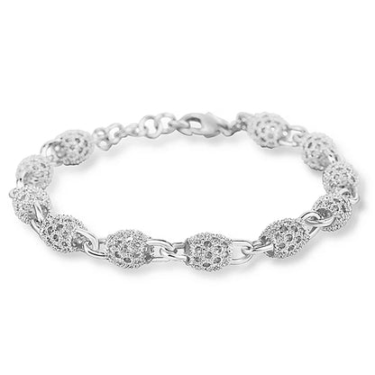 Silver Color Bracelet Chain Bangle