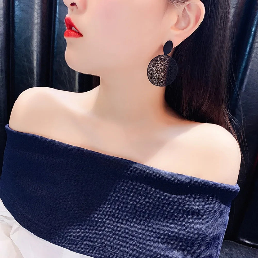 Exaggerated Temperament Personality Color Matching Bump Earrings