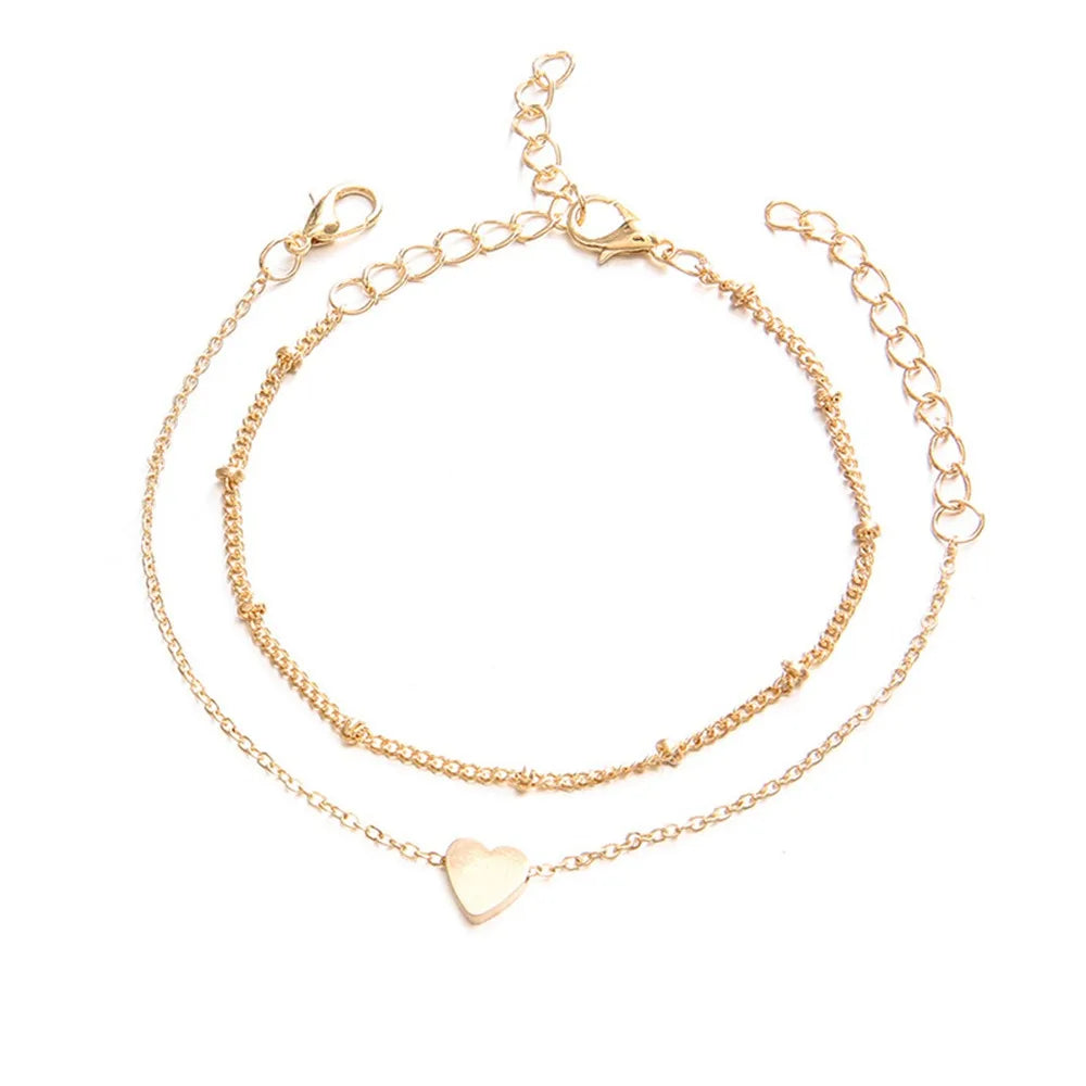 2Pcs Elegant Charm Bracelets Set