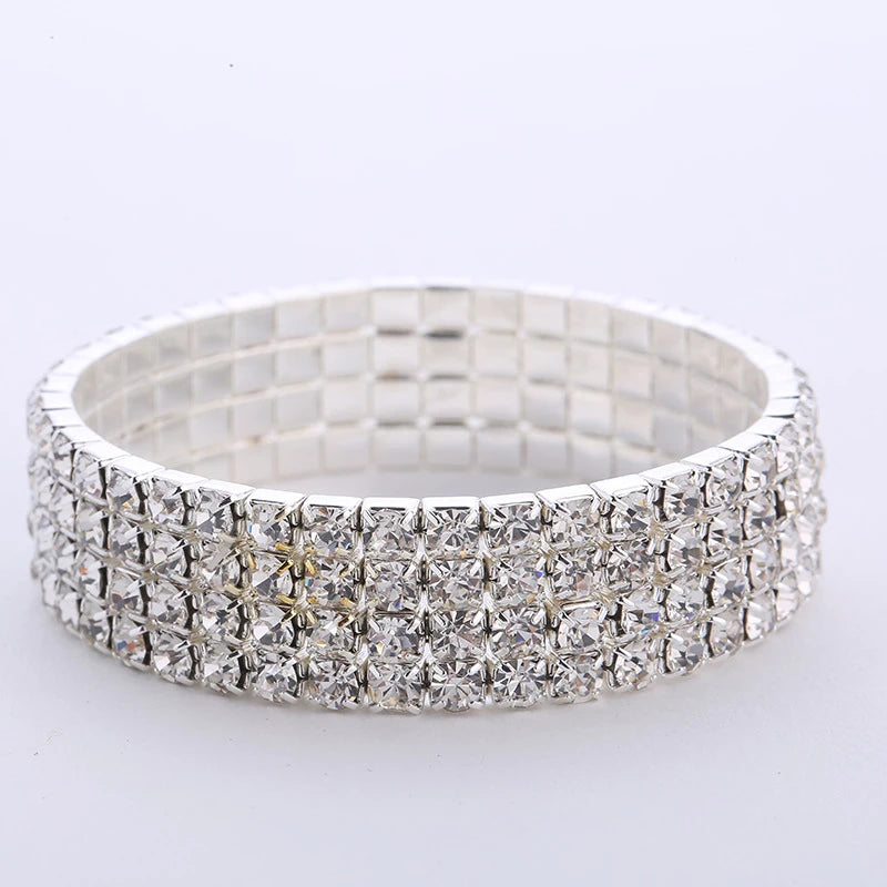 Multiple Styles Crystal Stretch Shine Bracelets
