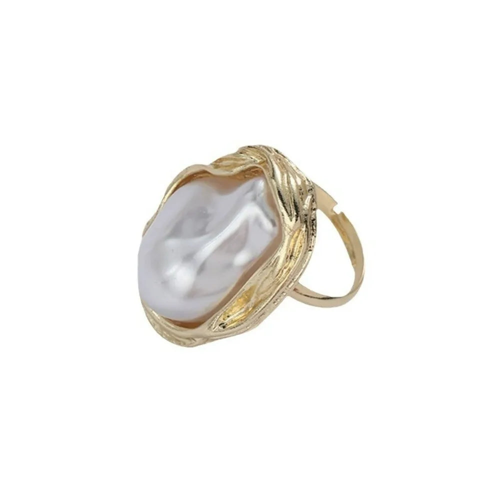 Baroque Imitation Pearl Ring