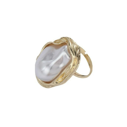 Baroque Imitation Pearl Ring