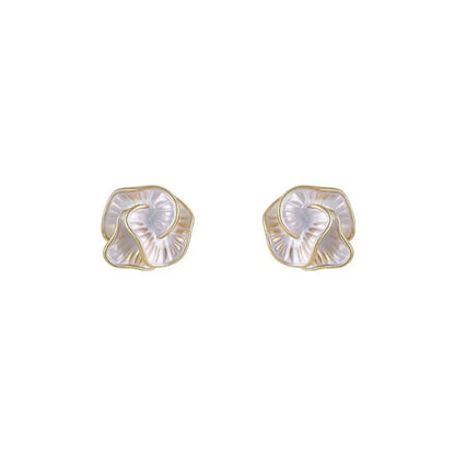 Delicate Camellia Temperament Stud Earring
