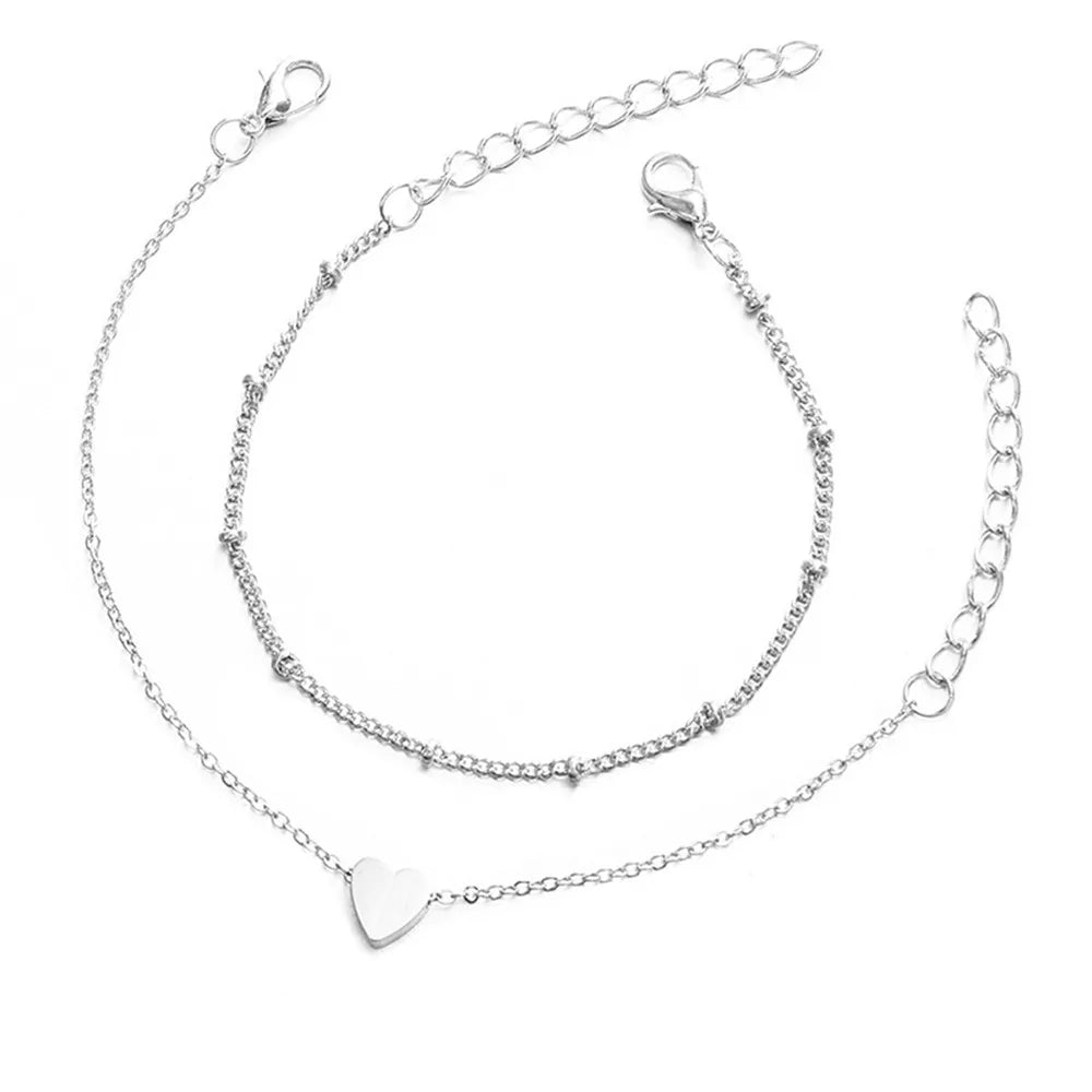 2Pcs Elegant Charm Bracelets Set