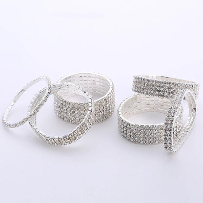 Multiple Styles Crystal Stretch Shine Bracelets