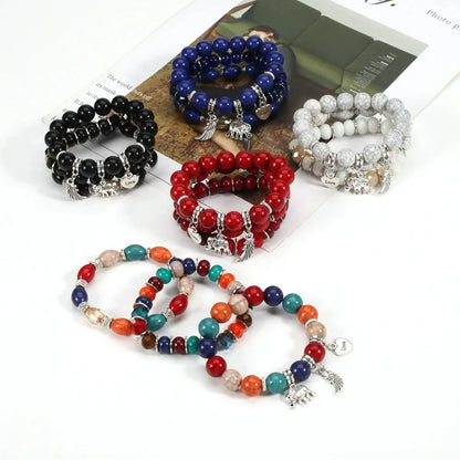 3pcs/Set Boho Style Beaded Charm Bracelets
