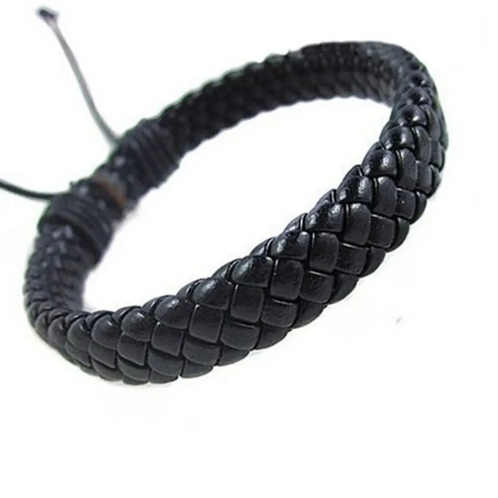 Unisex Multi-color Rope Hand-woven Leather Bracelet