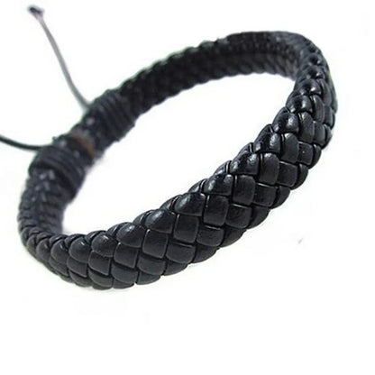 Unisex Multi-color Rope Hand-woven Leather Bracelet