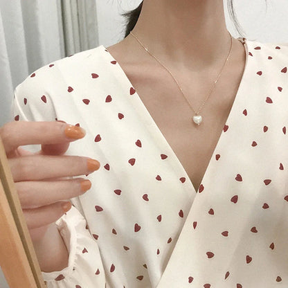 Kpop Pearl lace Gold Color Goth Choker