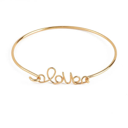 4 Pcs/Set Bohemian Leaves Knot Round Chain Opening Bracelet