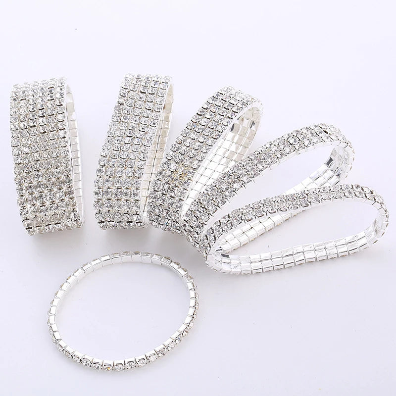 Multiple Styles Crystal Stretch Shine Bracelets