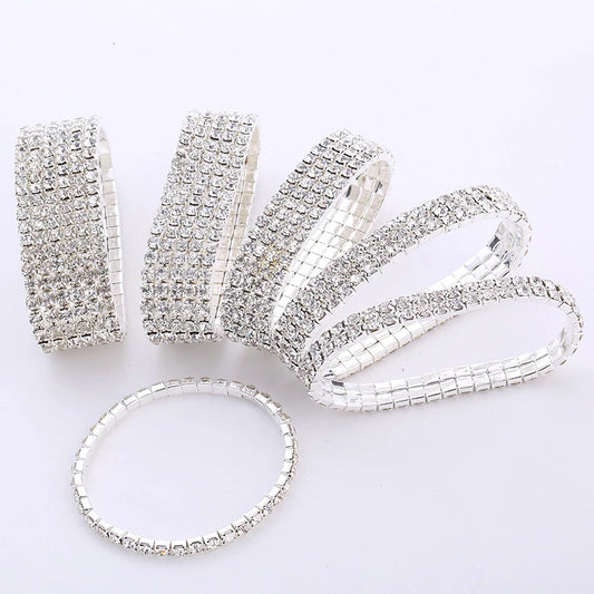 Multiple Styles Crystal Stretch Shine Bracelets