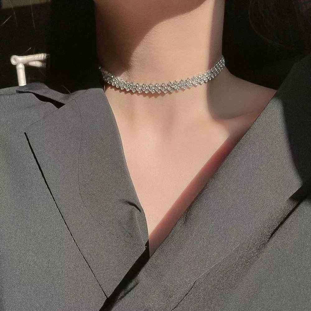 Luxury Shiny Full Rhinestone Necklace