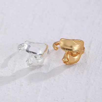 Creative Half Mystical Masked Face Open Ring