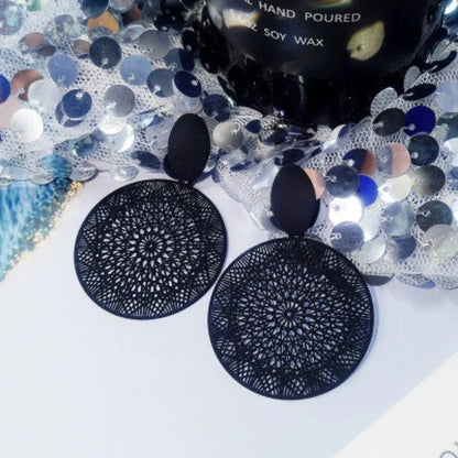 Exaggerated Temperament Personality Color Matching Bump Earrings