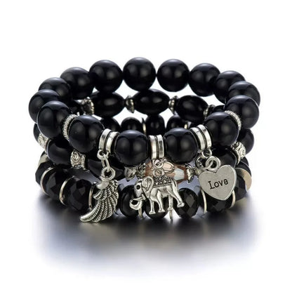 3pcs/Set Boho Style Beaded Charm Bracelets