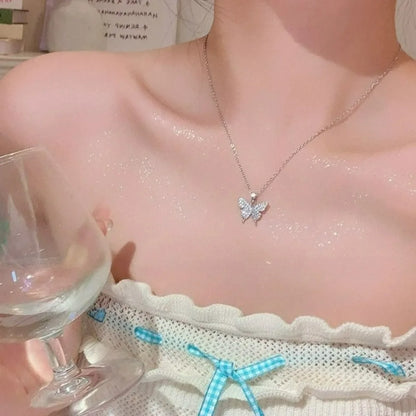 Exquisite Golden Crystal  Pendant Necklace