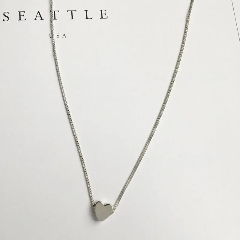 Gold/Silver Color Chain Star Heart Choker Necklace