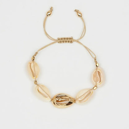 Handmade Delicate Cowrie Shell Charm Bracelet