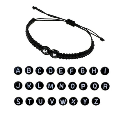 Handmade Adjustable A-Z Name Braided Bracelets
