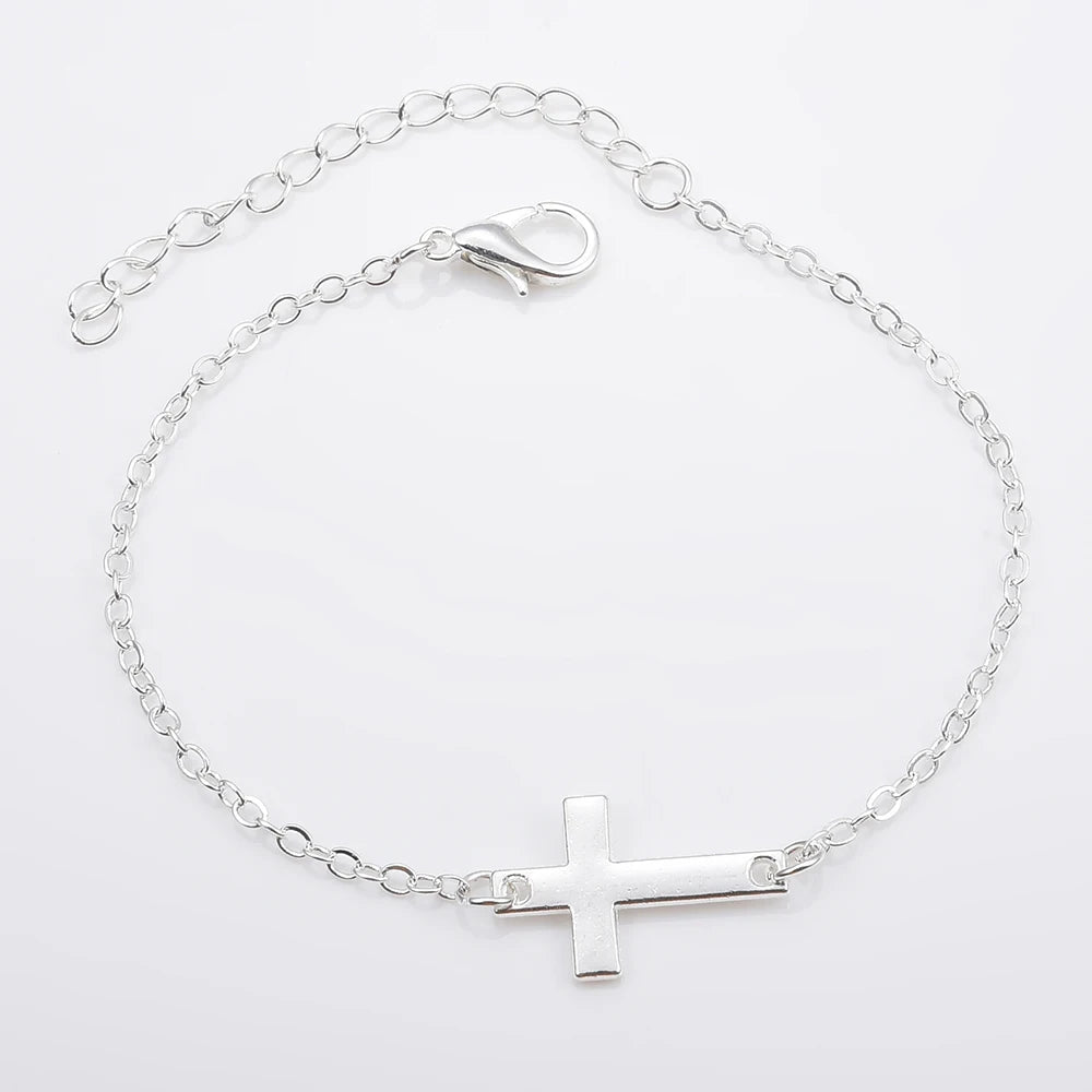 Charm Cross Minimalist Small Love Friendship  Bracelet