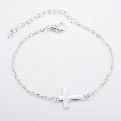 Charm Cross Minimalist Small Love Friendship  Bracelet