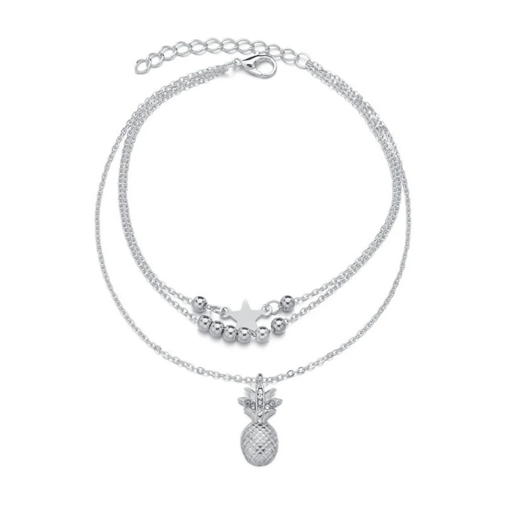 Ankle Chain Pineapple Pendant Anklet