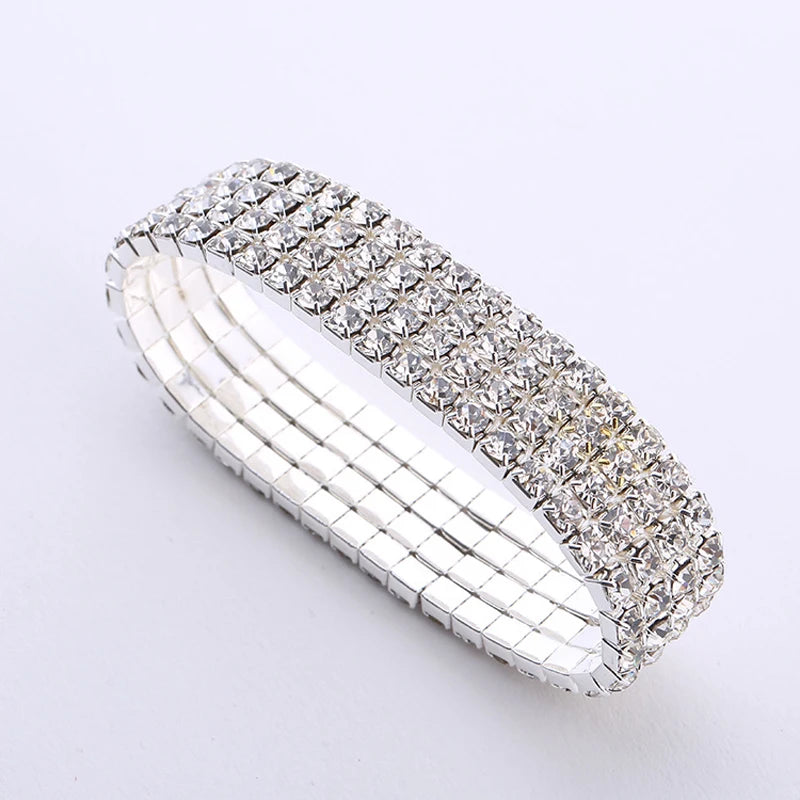 Multiple Styles Crystal Stretch Shine Bracelets