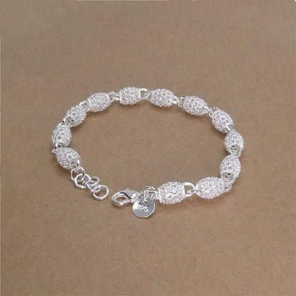 Silver Color Bracelet Chain Bangle
