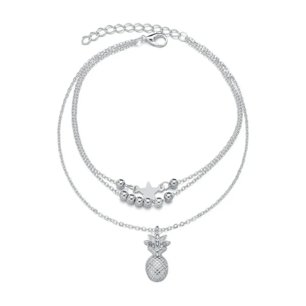 Ankle Chain Pineapple Pendant Anklet