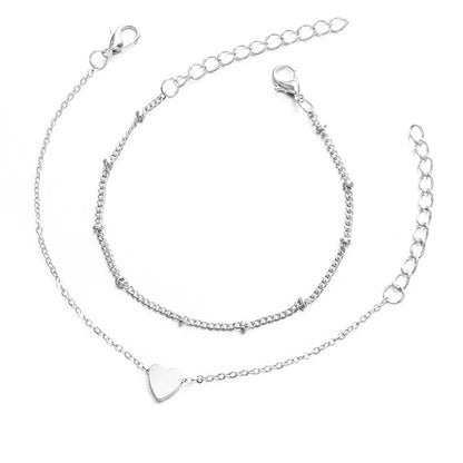 2Pcs Elegant Charm Bracelets Set