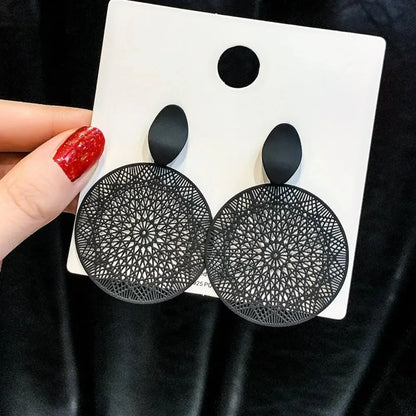 Exaggerated Temperament Personality Color Matching Bump Earrings