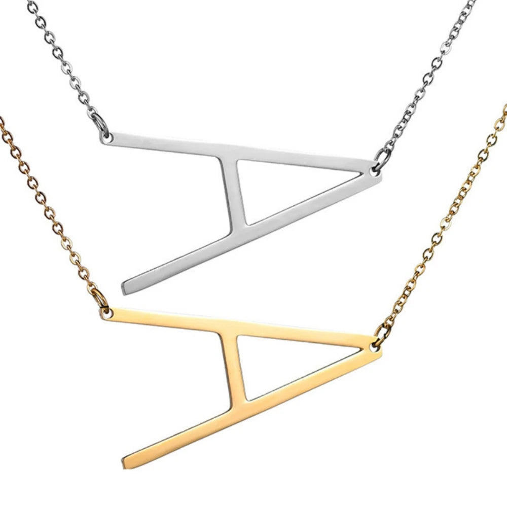 Initial Letter Necklace Pendant