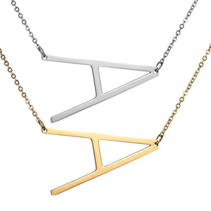 Initial Letter Necklace Pendant