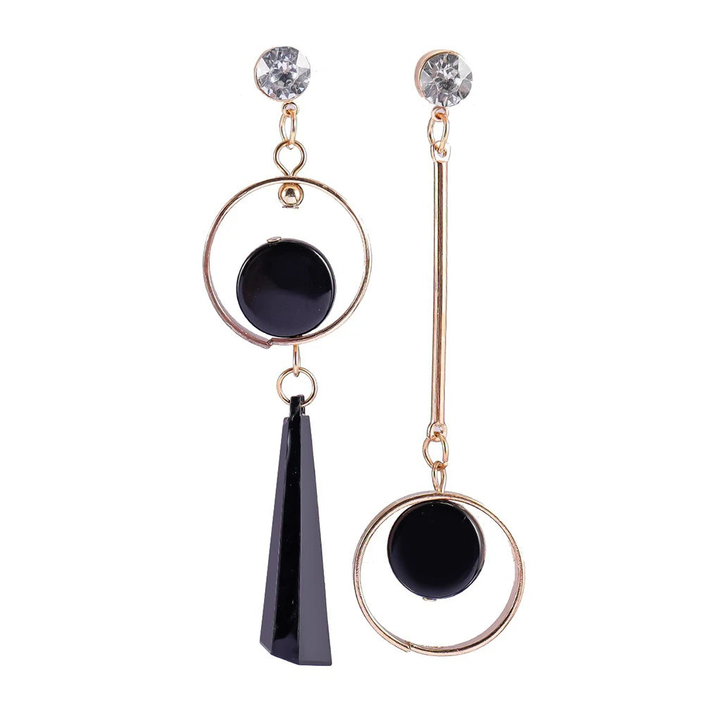Exaggerated Temperament Personality Color Matching Bump Earrings
