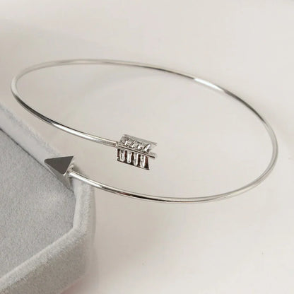 Punk Gothic Simple Adjustable Arrow Cuff Bracelets